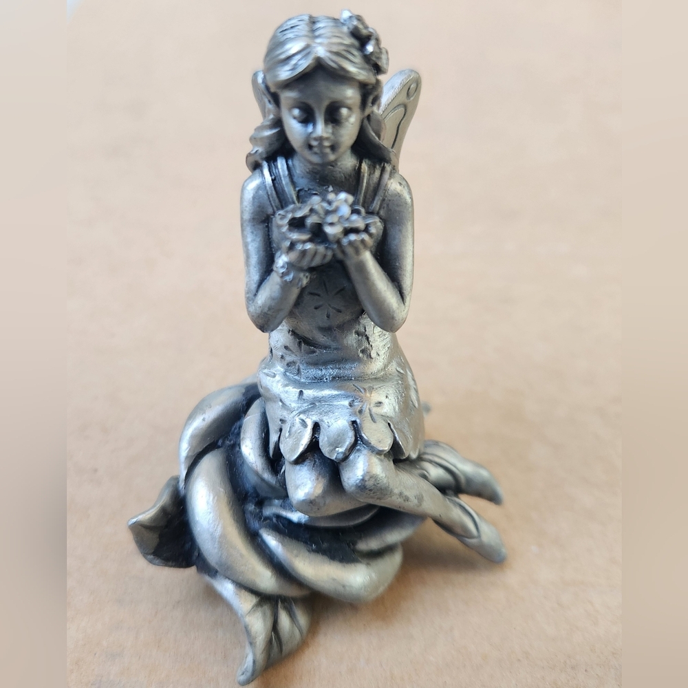 Silver Fairy Figurine New In Box